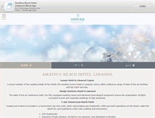 Tablet Screenshot of amathuslimassol.com
